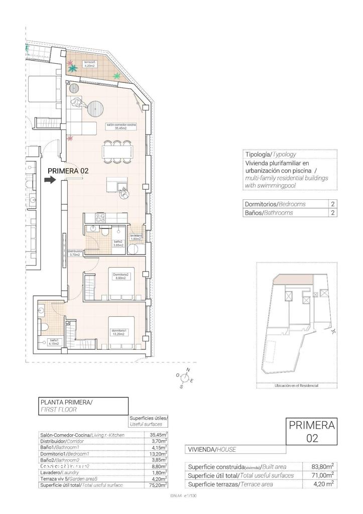 Apartment in El Fondó de les Neus, 83 m², 205,000 €, photo 8, listing 66287536