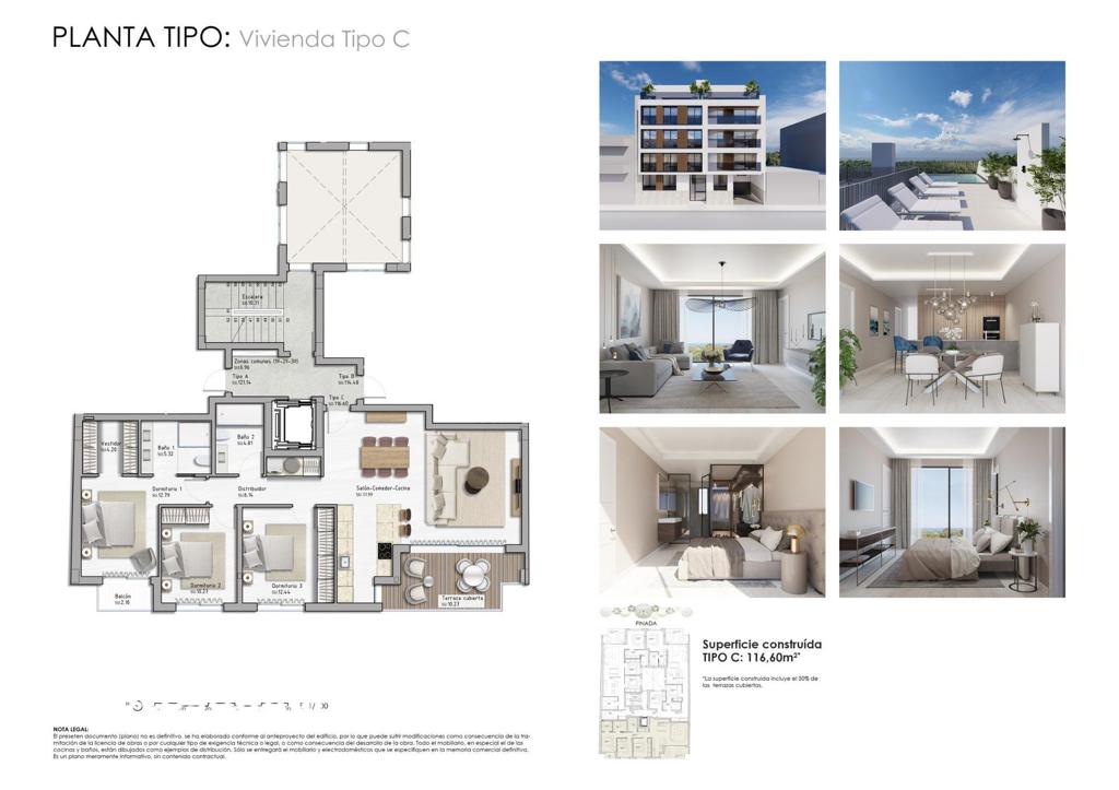 Apartment in Guardamar del Segura, 116 m², 375,000 €, photo 6, listing 32240416