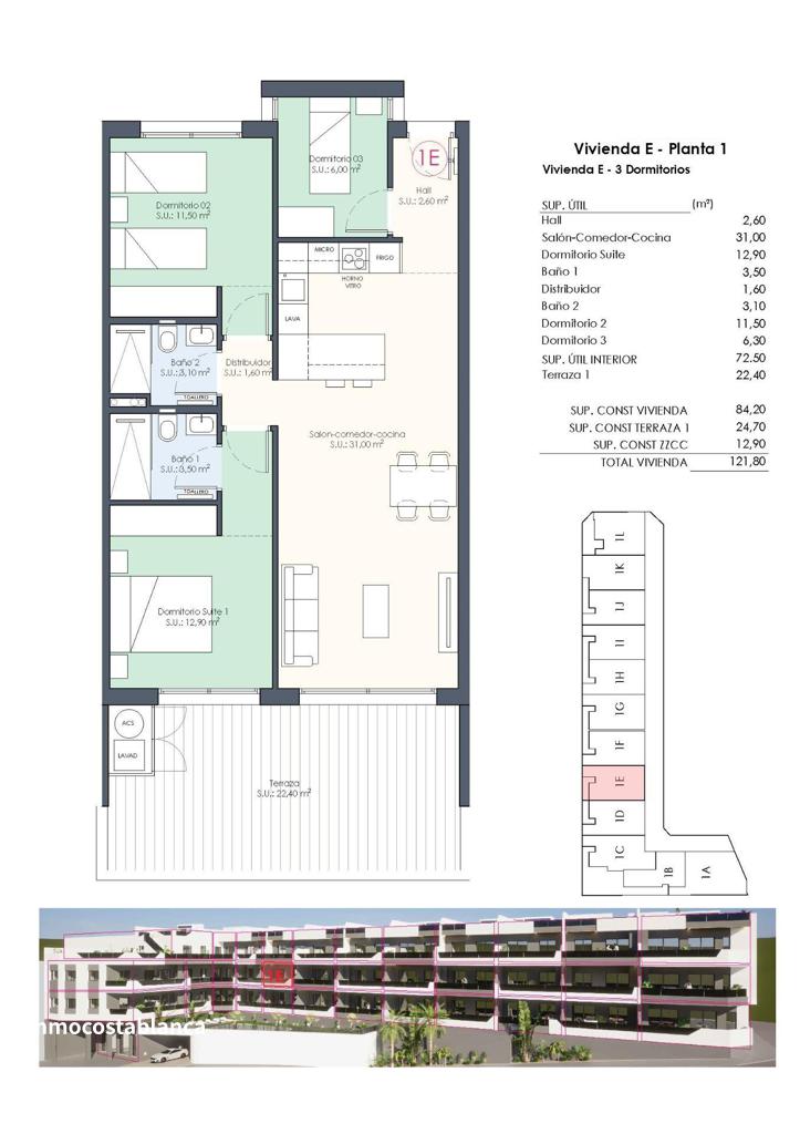 Apartment in Ciudad Quesada, 84 m², 339,000 €, photo 9, listing 63159536