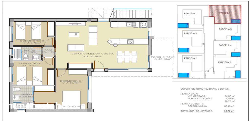 Villa in Ciudad Quesada, 98 m², 529,000 €, photo 8, listing 58207536