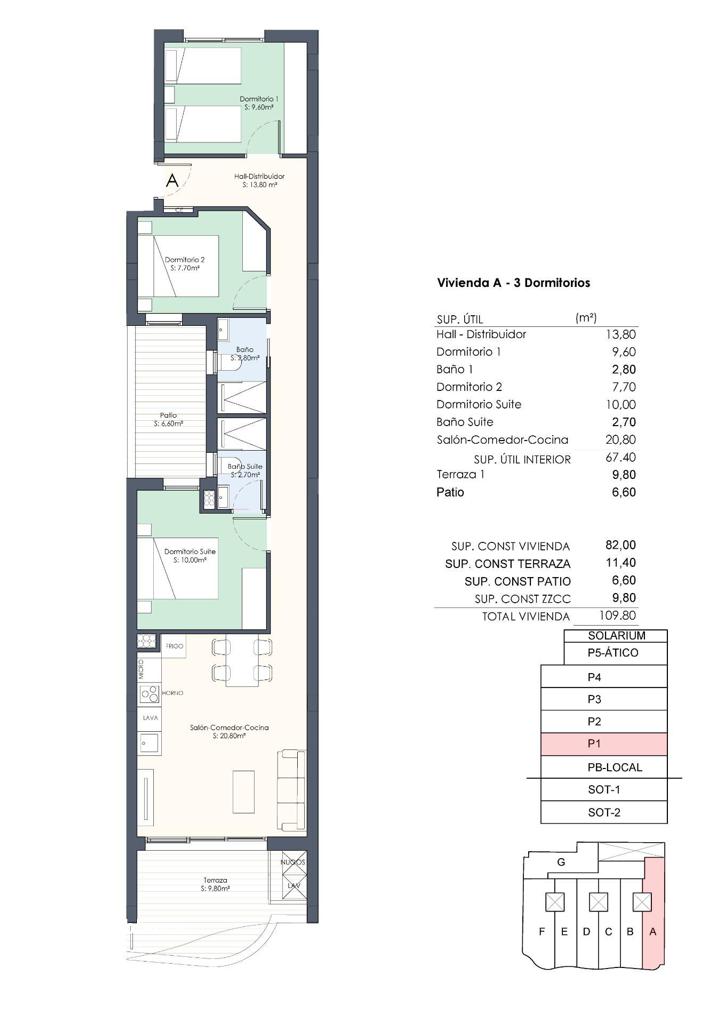 Apartment in Torrevieja, 102 m², 429,000 €, photo 6, listing 383536