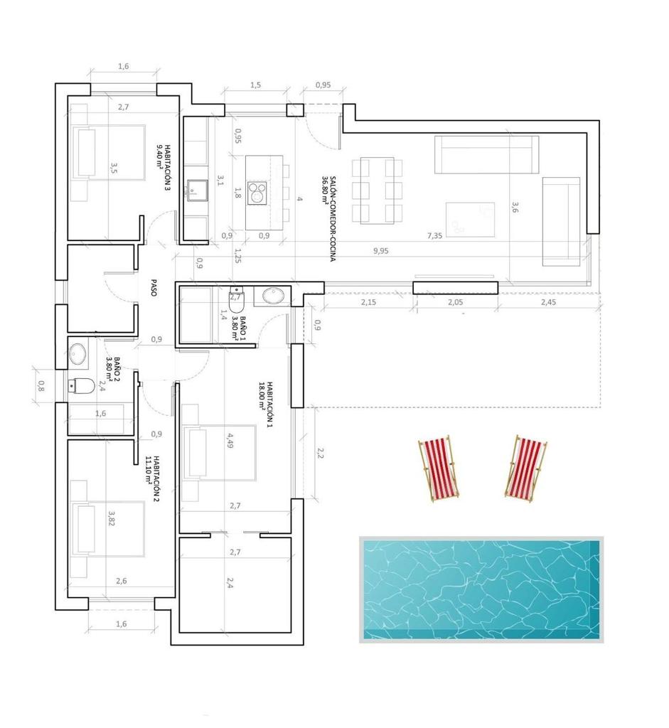 Villa in El Fondó de les Neus, 129 m², 366,000 €, photo 10, listing 76482016