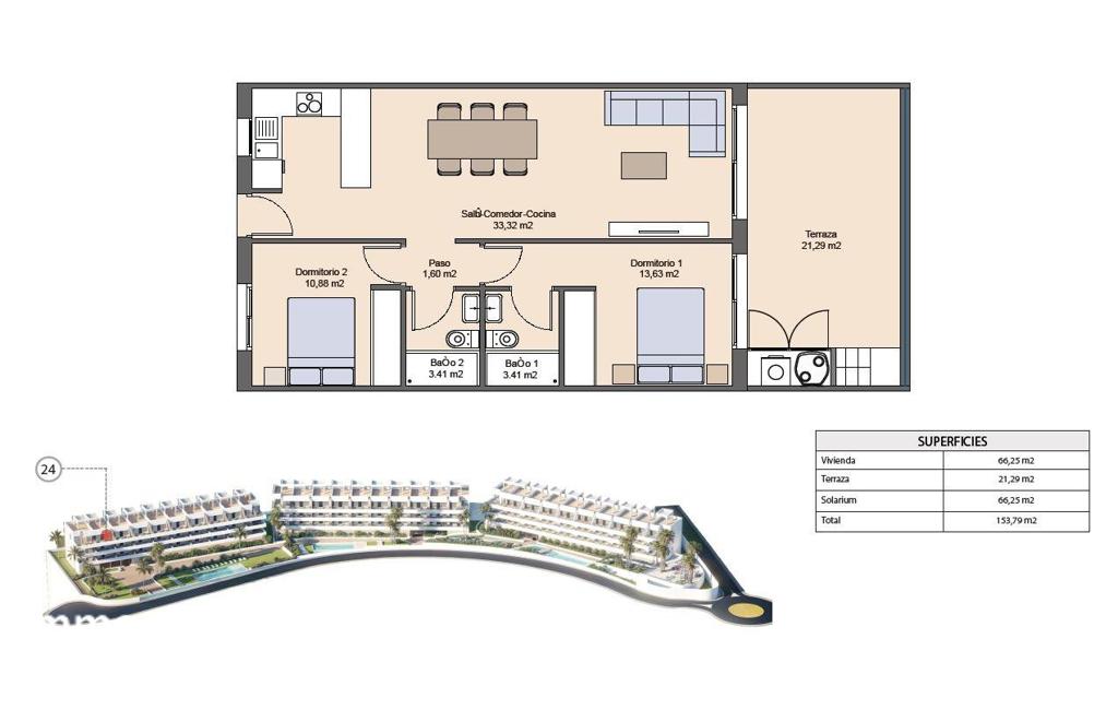 Apartment in Benidorm, 66 m², 320,000 €, photo 4, listing 75567536