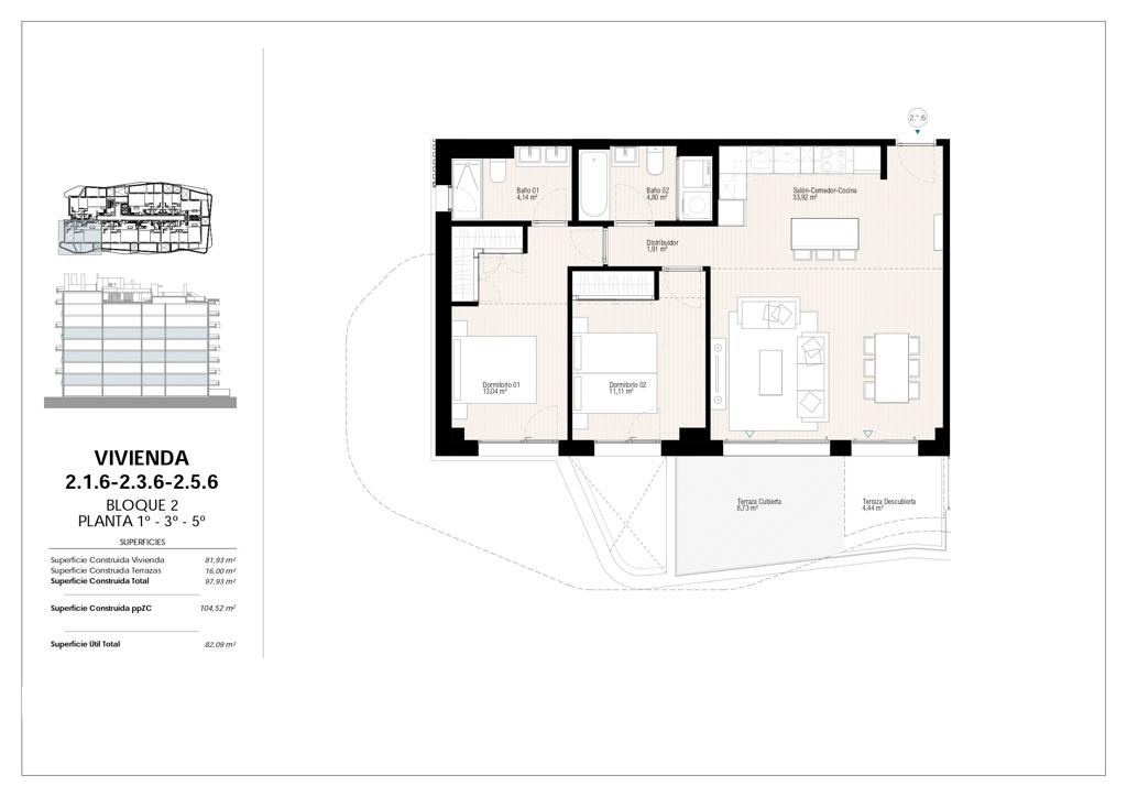 Apartment in Villajoyosa, 95 m², 441,000 €, photo 10, listing 35634816