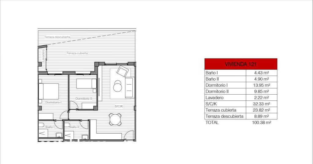 Apartment in San Miguel de Salinas, 100 m², 155,000 €, photo 10, listing 25240176