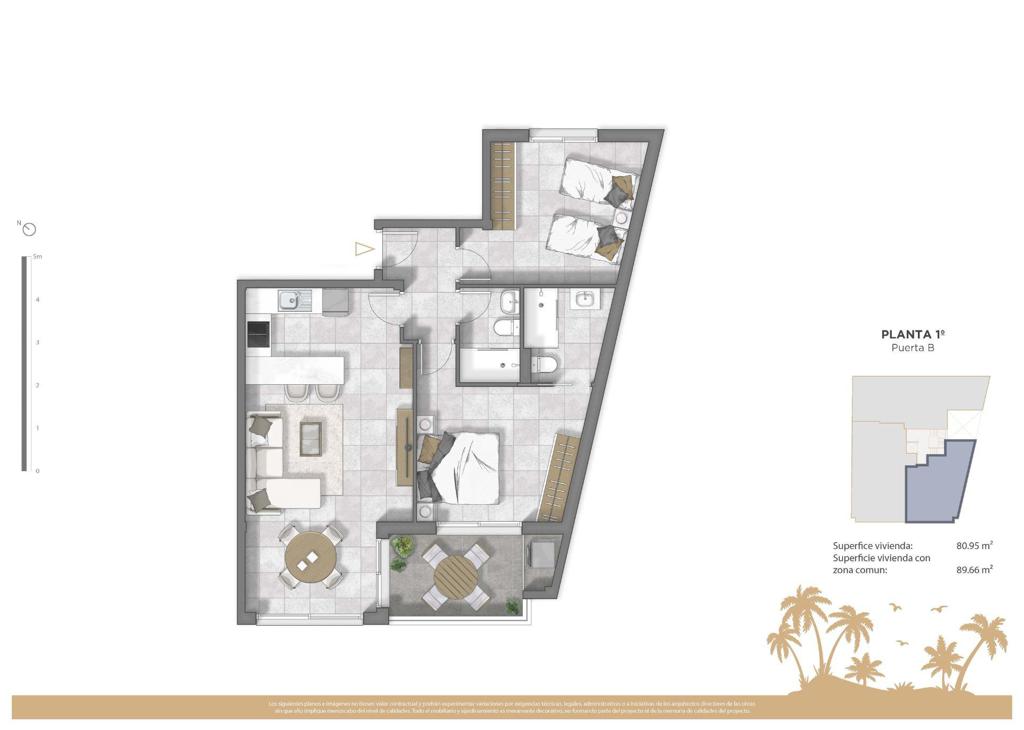 Apartment in Guardamar del Segura, 72 m², 318,000 €, photo 8, listing 2273216