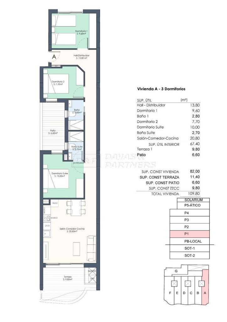 Apartment in Torrevieja, 82 m², 330,000 €, photo 7, listing 79924256