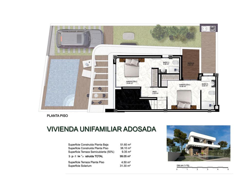 Villa in Los Montesinos, 99 m², 323,000 €, photo 4, listing 31498656