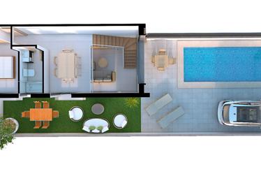 2 room villa in Arenals del Sol, 74 m²