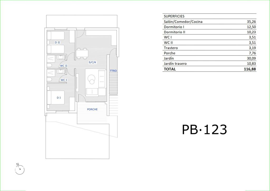 Apartment in San Miguel de Salinas, 76 m², 225,000 €, photo 10, listing 38564416