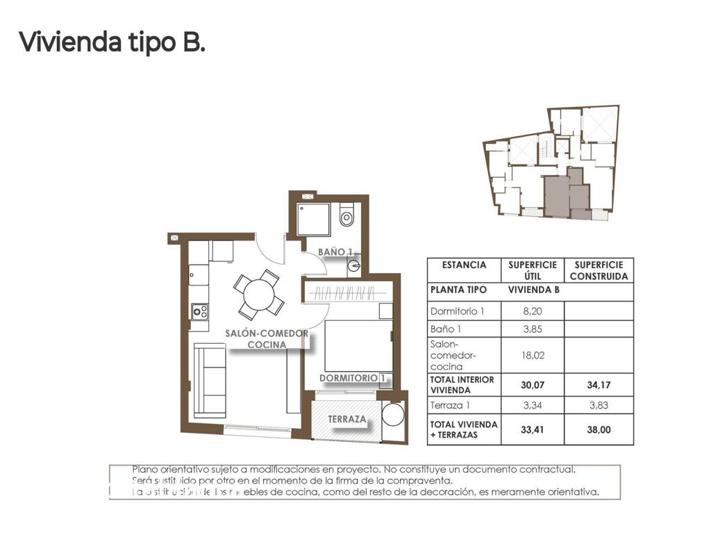 Apartment in Torrevieja, 34 m², 198,000 €, photo 7, listing 11583536