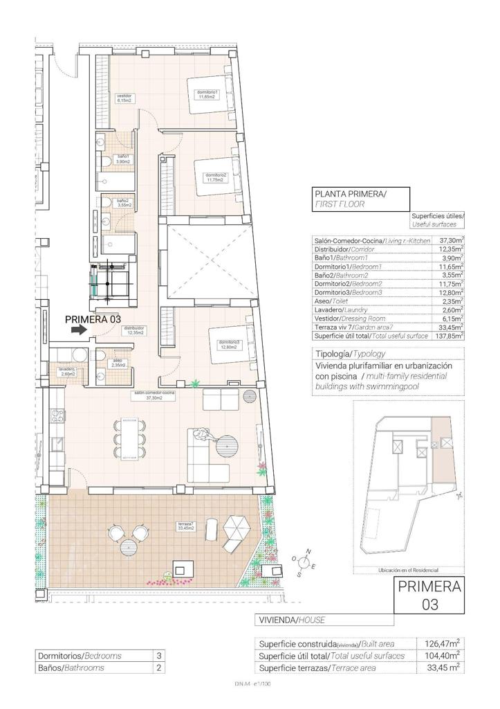 Apartment in El Fondó de les Neus, 126 m², 280,000 €, photo 4, listing 74287536