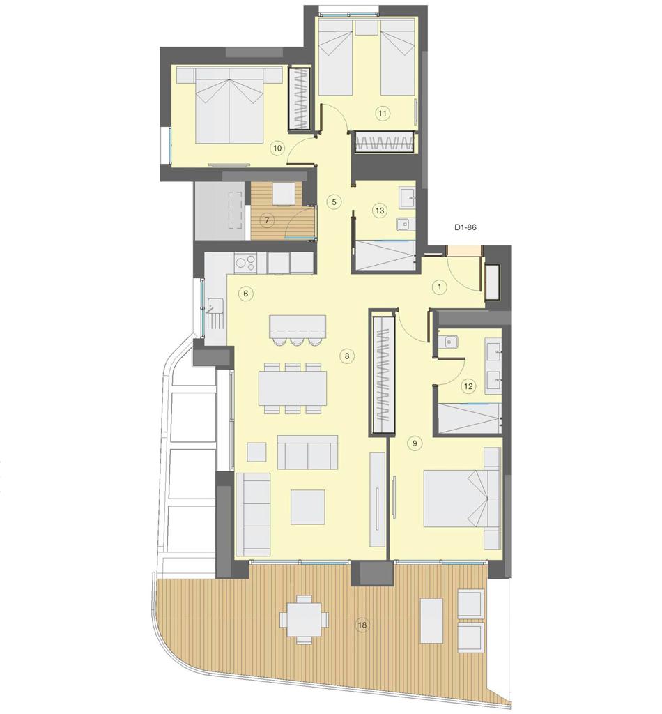 Apartment in Benidorm, 138 m², 599,000 €, photo 3, listing 10135216