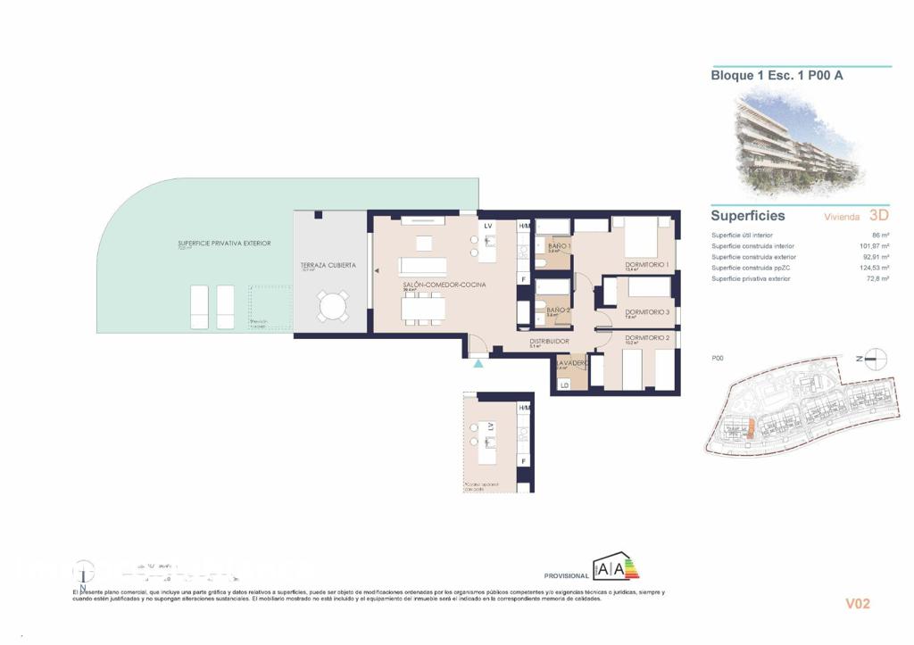 Apartment in Denia, 101 m², 450,000 €, photo 6, listing 73239536