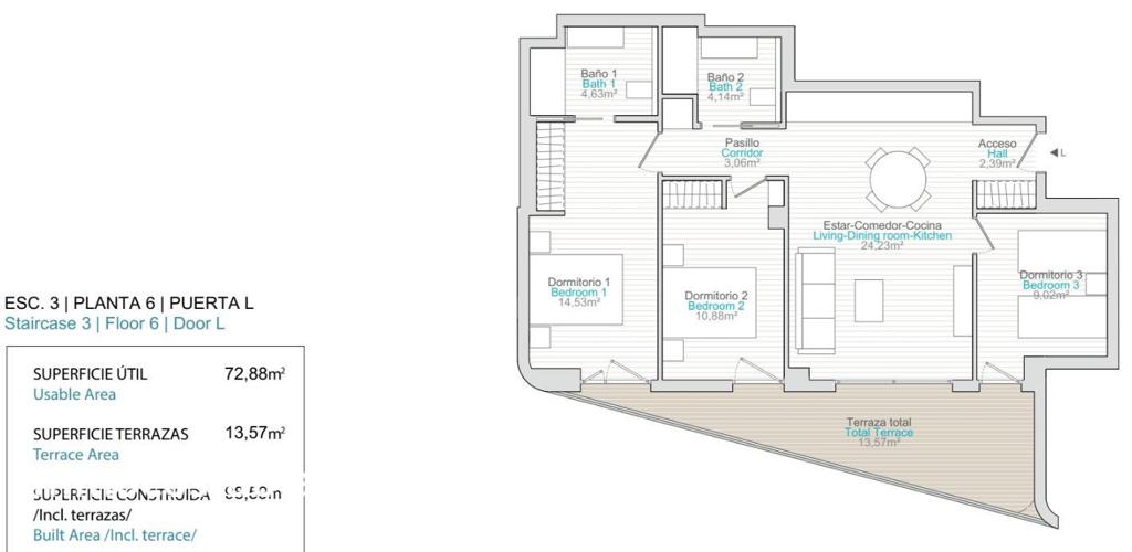 Apartment in Villajoyosa, 85 m², 515,000 €, photo 10, listing 27583536