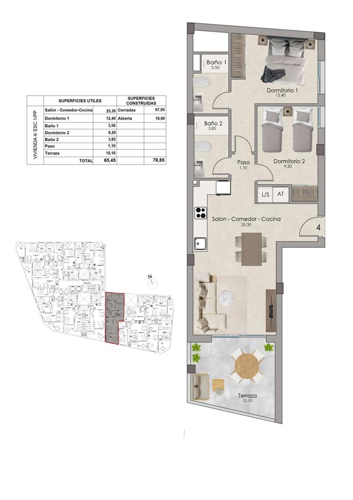 Apartment in Santa Pola, 88 m², 270,000 €, photo 10, listing 56924416