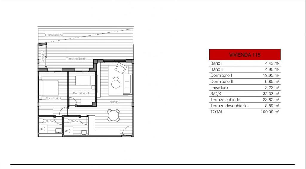 Apartment in San Miguel de Salinas, 100 m², 150,000 €, photo 2, listing 25240176