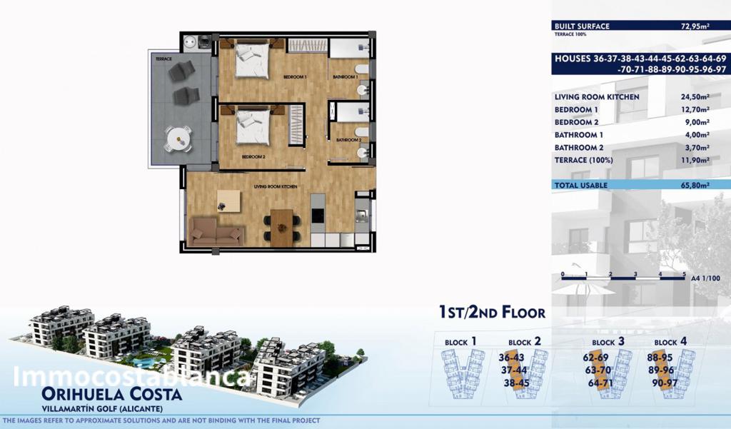 Apartment in Dehesa de Campoamor, 73 m², 202,000 €, photo 10, listing 3685616