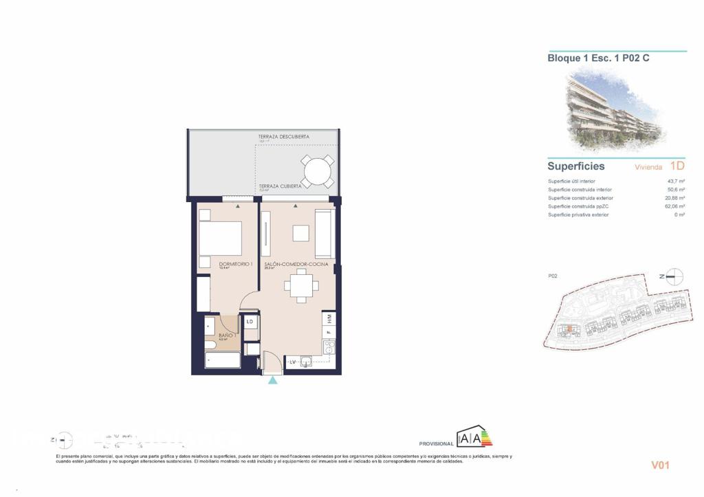 Apartment in Denia, 51 m², 242,000 €, photo 4, listing 9600416