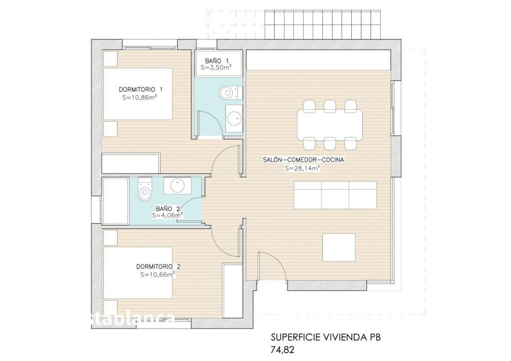 3 room villa in Rojales, 75 m², 210,000 €, photo 8, listing 67465448