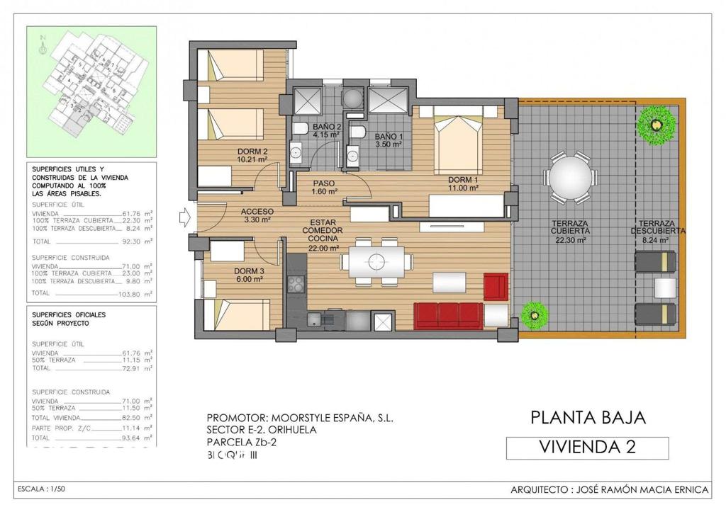 Apartment in Dehesa de Campoamor, 93 m², 234,000 €, photo 10, listing 25712816