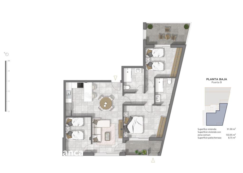 Apartment in Guardamar del Segura, 86 m², 354,000 €, photo 8, listing 10273216
