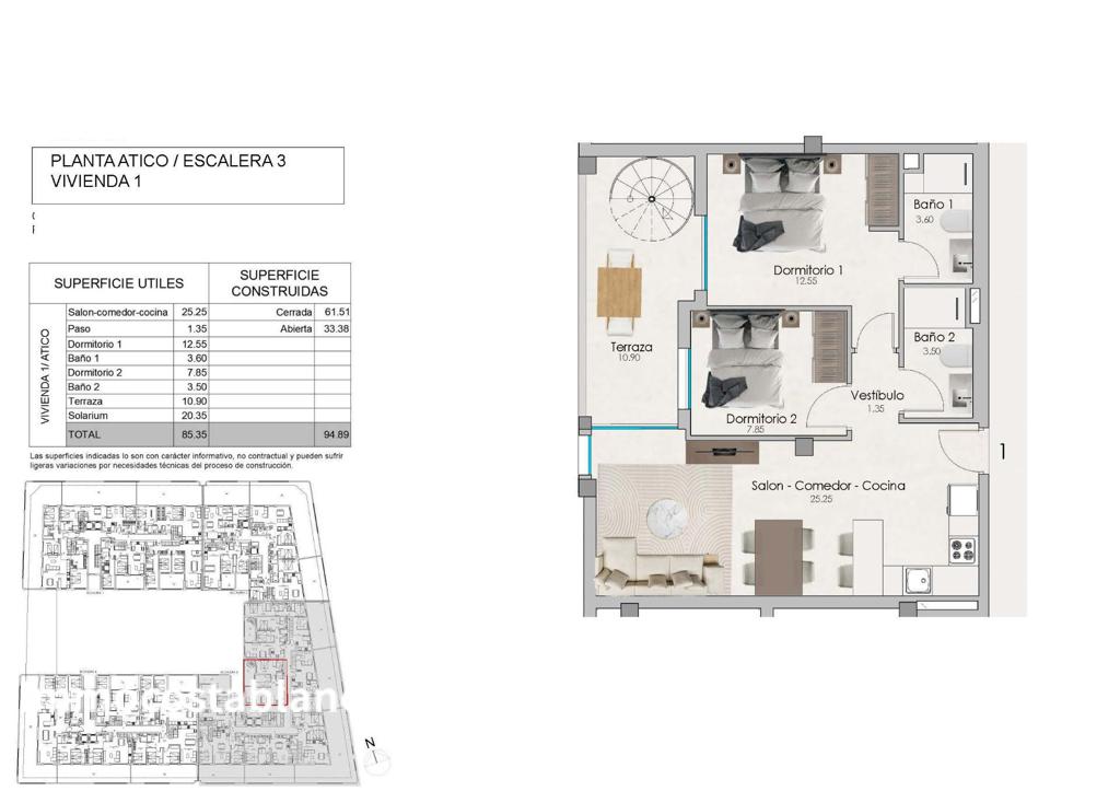 Apartment in Santa Pola, 94 m², 310,000 €, photo 7, listing 10127536