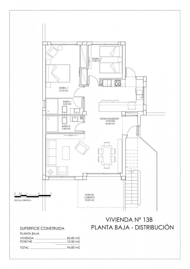 Detached house in San Miguel de Salinas, 92 m², 375,000 €, photo 3, listing 6447536