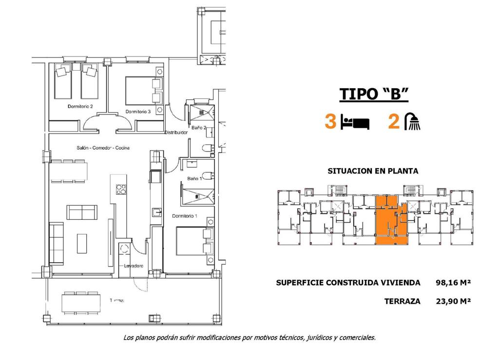 Apartment in San Miguel de Salinas, 141 m², 322,000 €, photo 4, listing 55815536