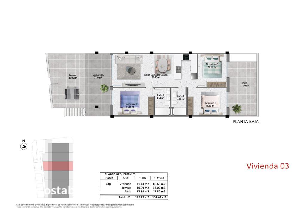 Detached house in Pilar de la Horadada, 87 m², 290,000 €, photo 8, listing 6207536