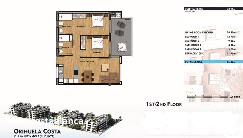 Apartment in Dehesa de Campoamor, 73 m², 204,000 €, photo 5, listing 19339048