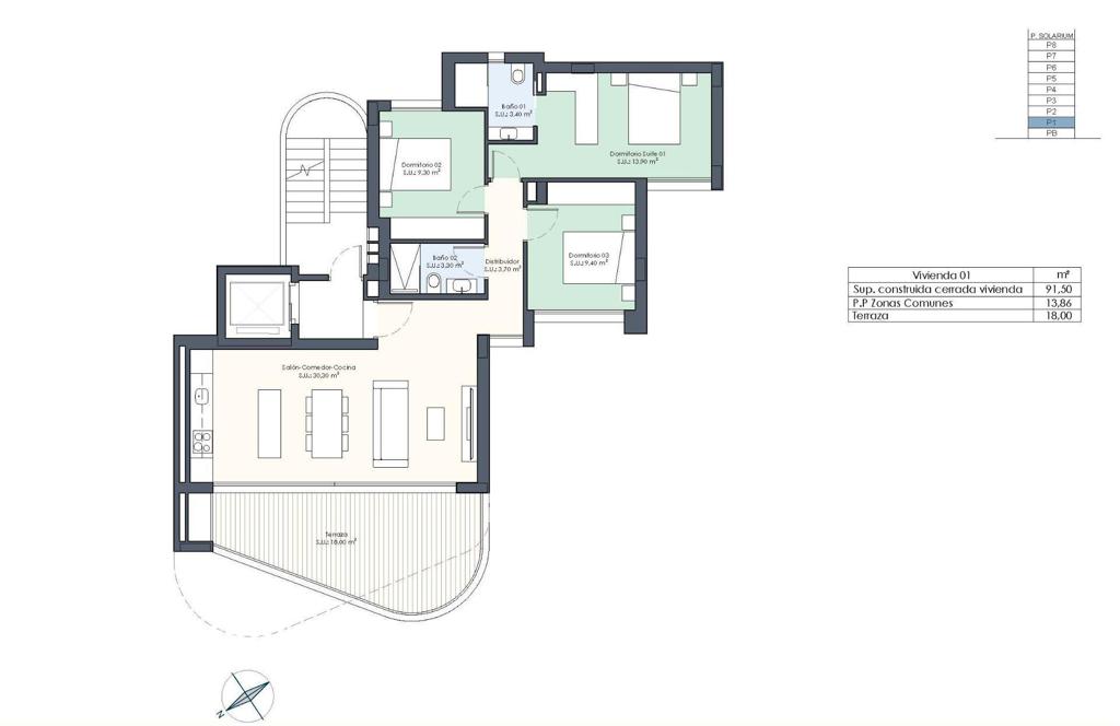 Apartment in Guardamar del Segura, 91 m², 388,000 €, photo 7, listing 47807536