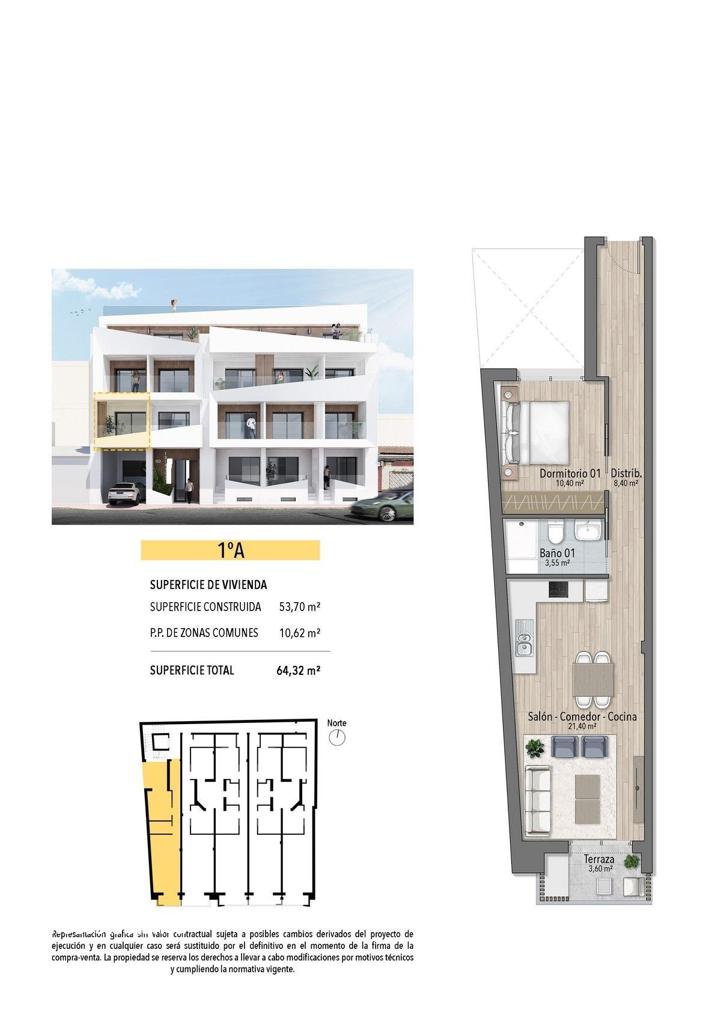Apartment in Torrevieja, 61 m², 239,000 €, photo 3, listing 45967536