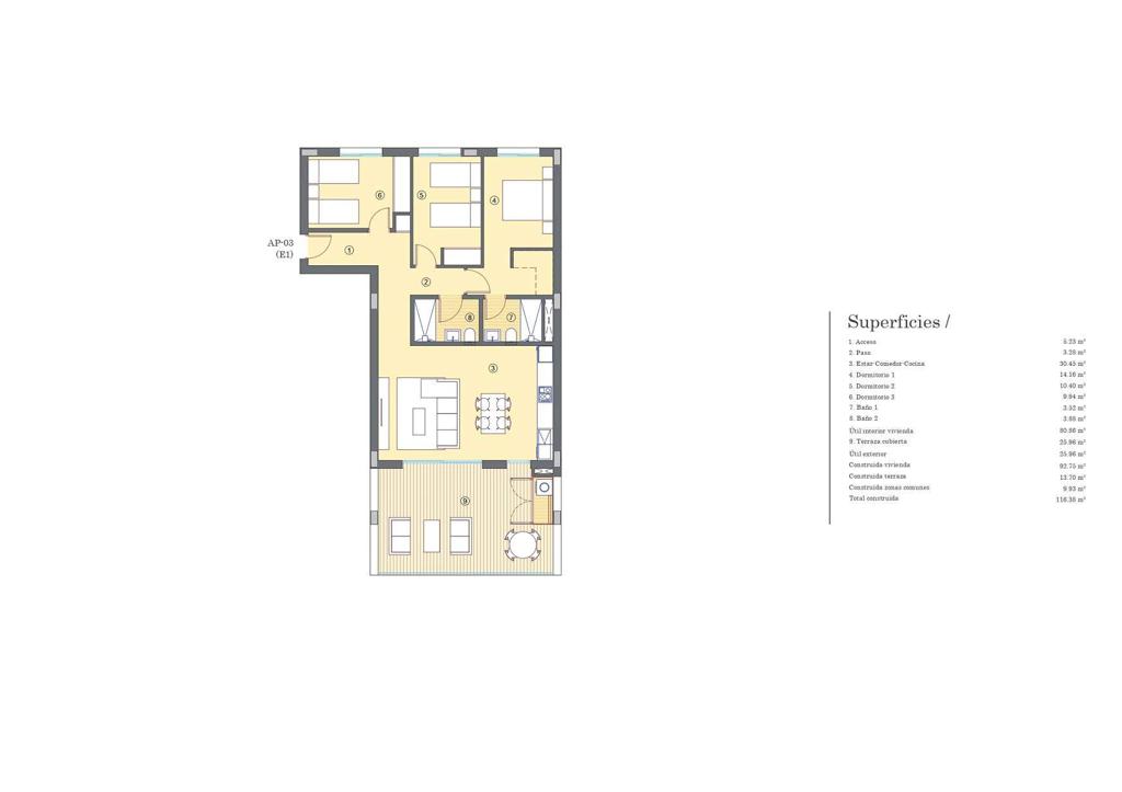 Apartment in Mutxamel, 107 m², 351,000 €, photo 1, listing 20653856