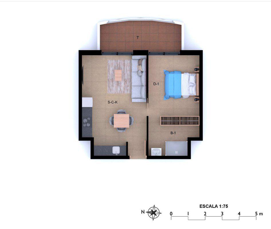 Apartment in Denia, 45 m², 175,000 €, photo 5, listing 77541056