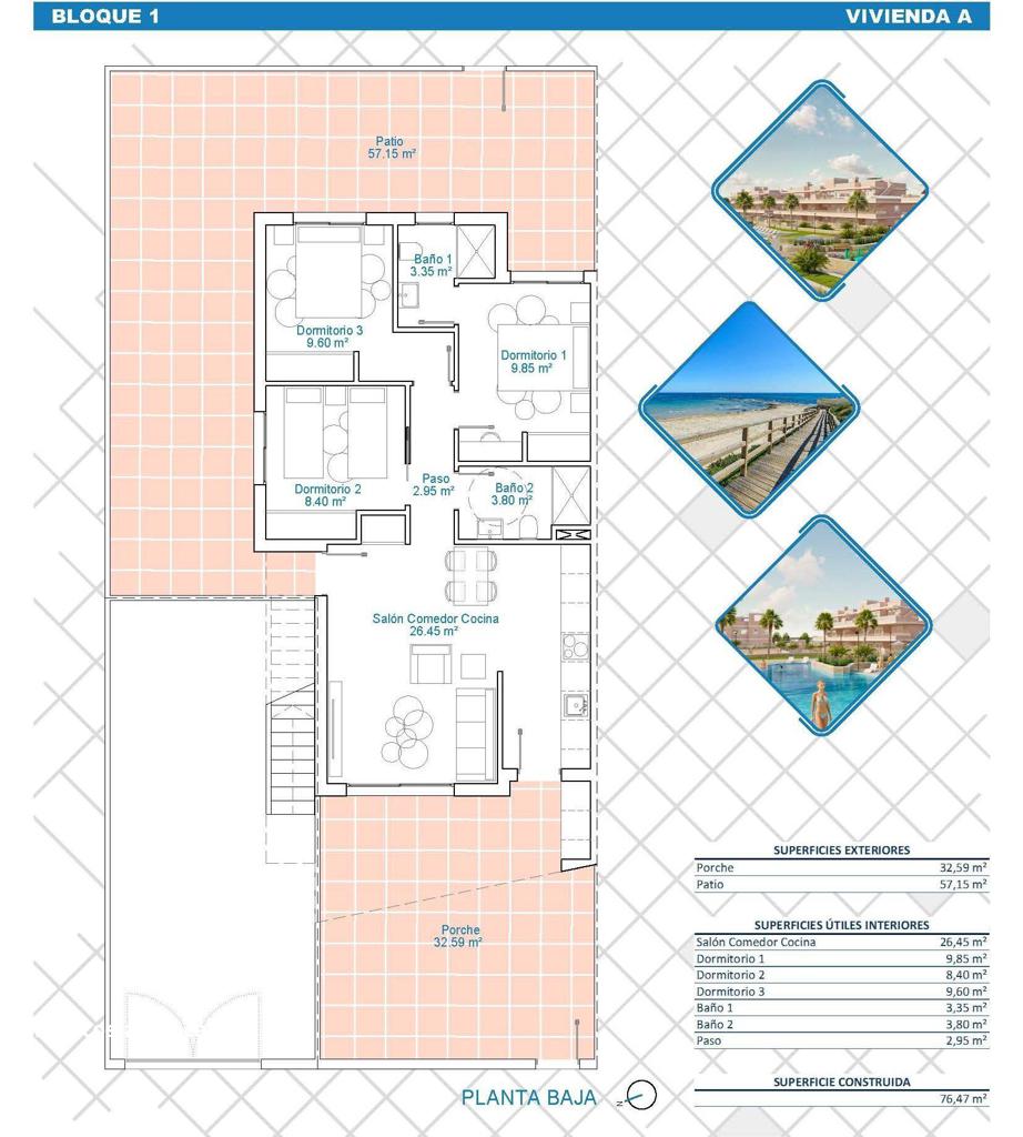 Detached house in Pilar de la Horadada, 77 m², 290,000 €, photo 8, listing 72687536