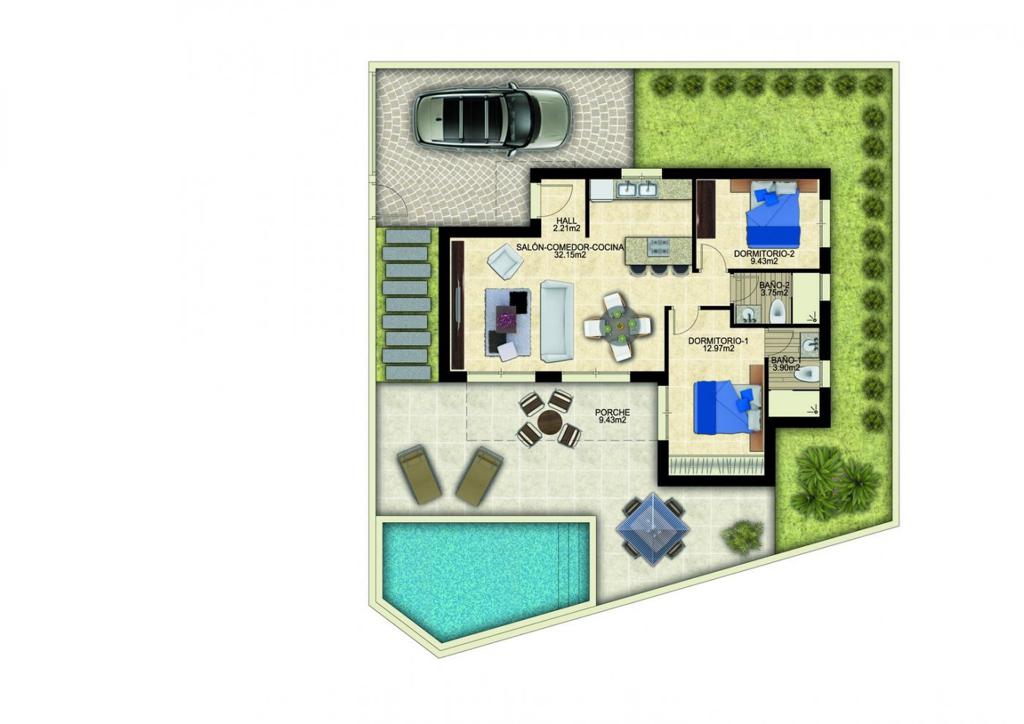 Villa in Ciudad Quesada, 90 m², 460,000 €, photo 3, listing 11007536
