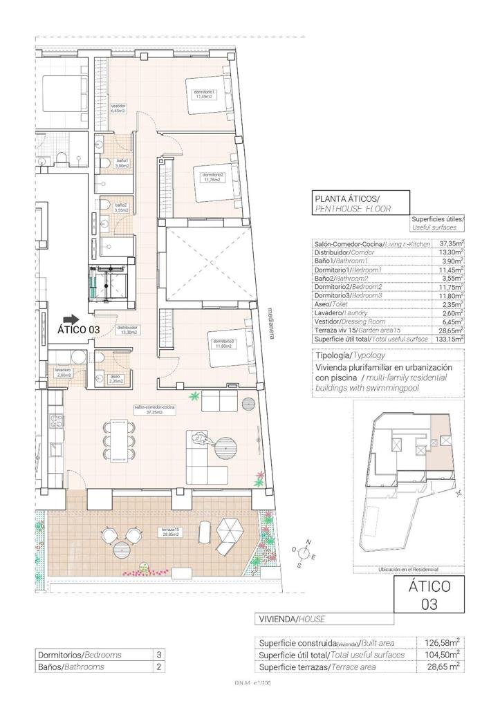 Apartment in El Fondó de les Neus, 126 m², 305,000 €, photo 5, listing 11087536