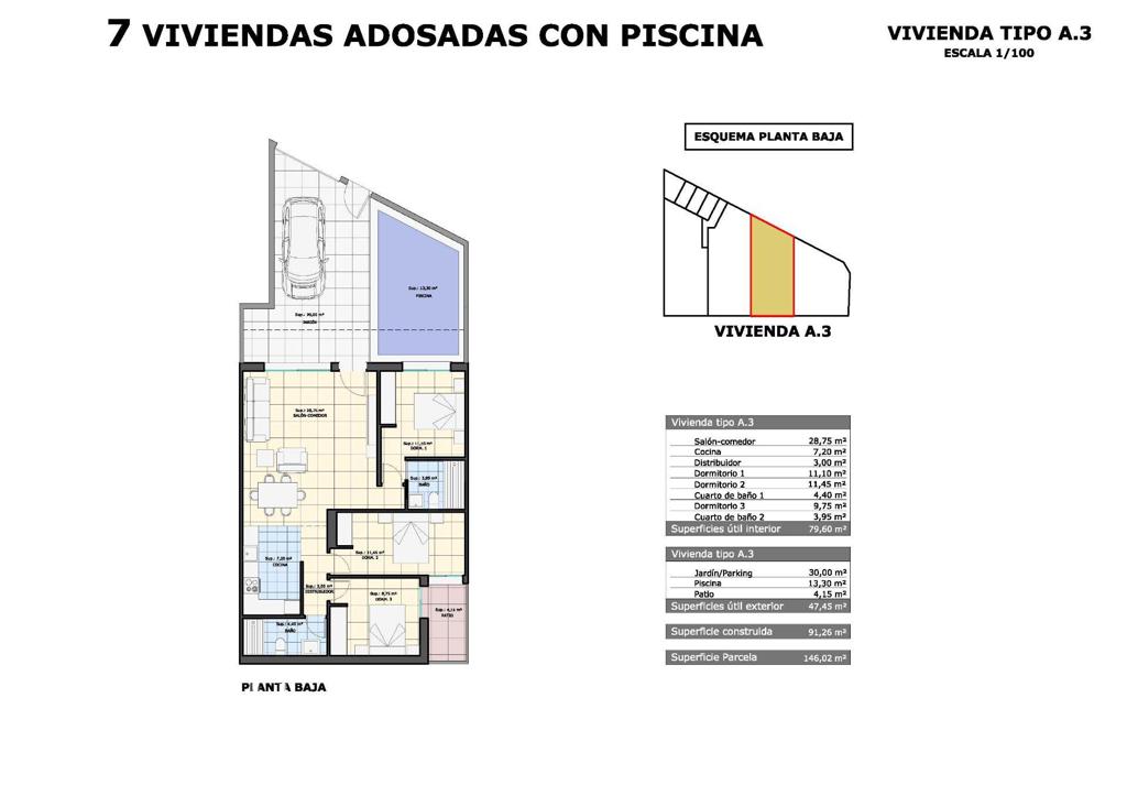 Detached house in Pilar de la Horadada, 91 m², 320,000 €, photo 1, listing 10767536