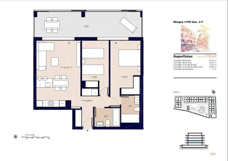 Apartment in Denia, 85 m², 300,000 €, photo 6, listing 838496